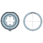 NICE - KIT ADATT. TONDO 43 CON RILIEVI