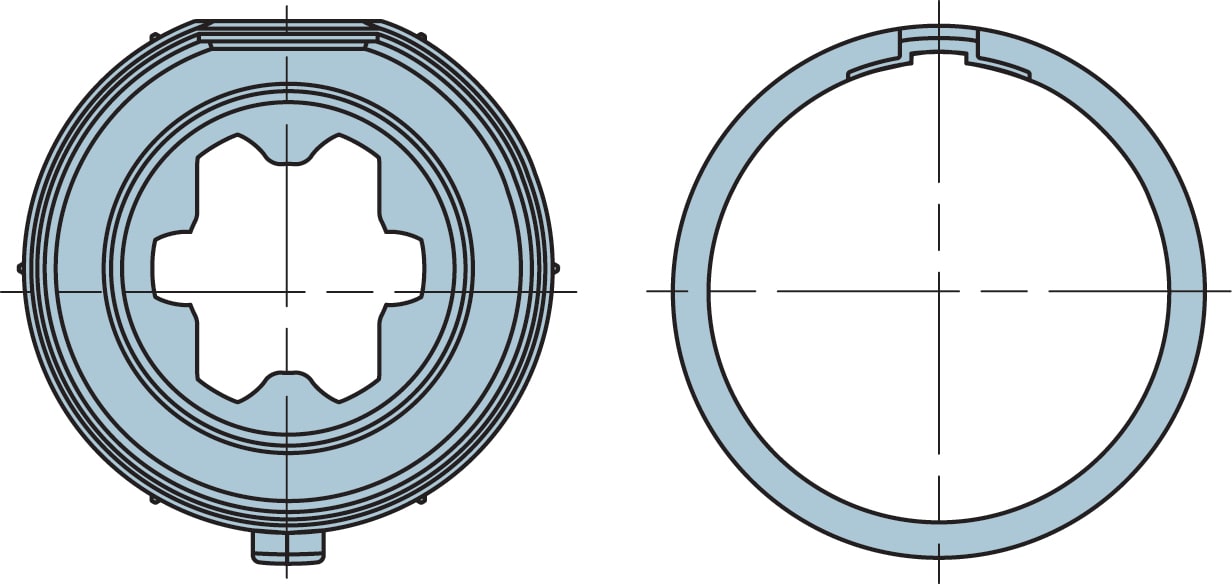 NICE - KIT ADATT. TONDO 43 CON RILIEVI 503.24315
