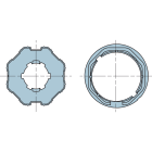 NICE - ADATTATORE OTTAGONALE 60X(0.6-1) RUOTA + 515.06000