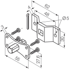 NICE - KIT STAFFA + PERNO Q10 525.10012/AX