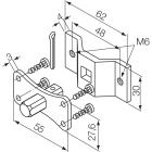 NICE - KIT STAFFA+PERNO Q10 FILETTATO 525.10012/M6AX
