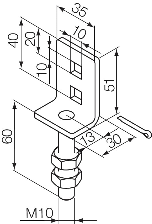 NICE - STAFFA QUADRO BRERA M10 525.10020