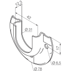 NICE - SUP.CUSCINETTI D42 ACCIAIO GALVANIZZATO 525.10066