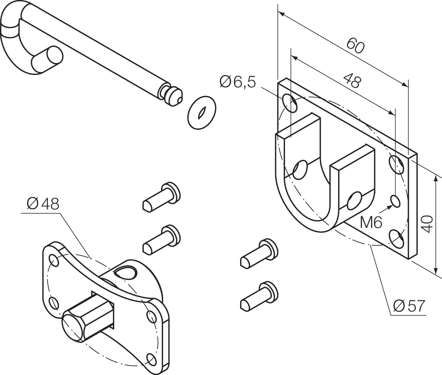 NICE - KIT STAFFA SELLA TONDA