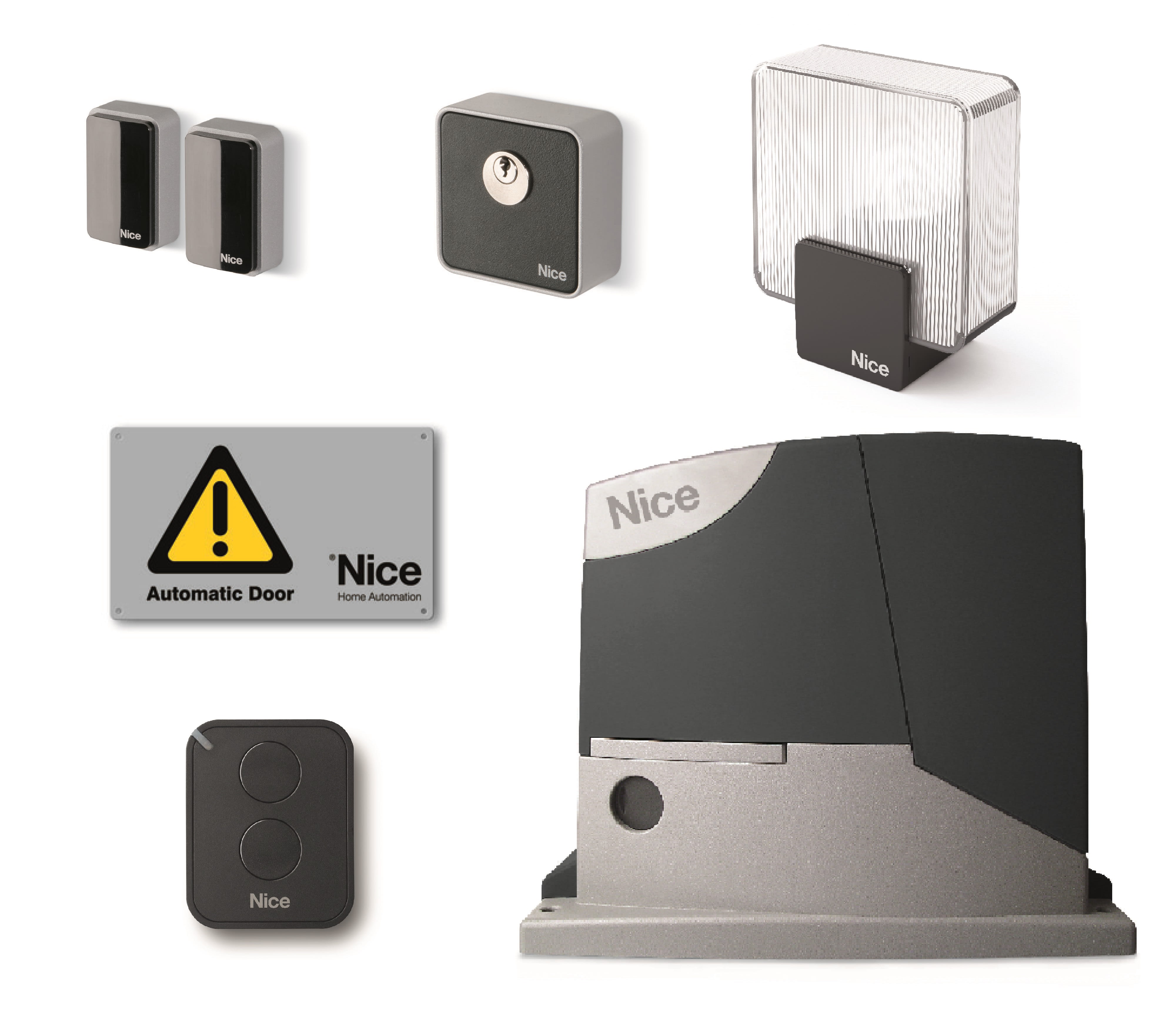 NICE - KIT PER CANCELLI SCORREVOLI FINO A 400KG RDKCE