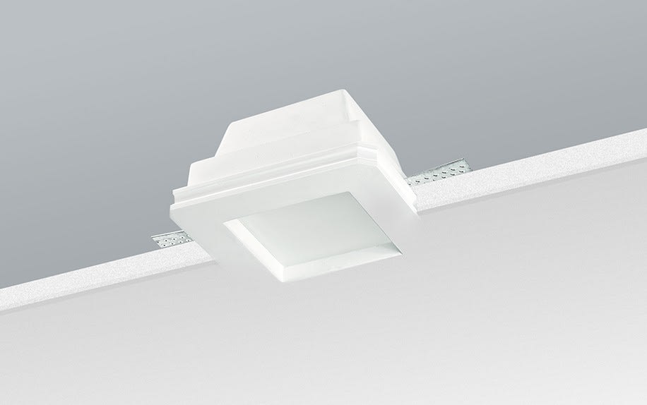 NOBILE ITALIA - INCAS. GESSO QUAD. C/VETRO GU10 220-240V