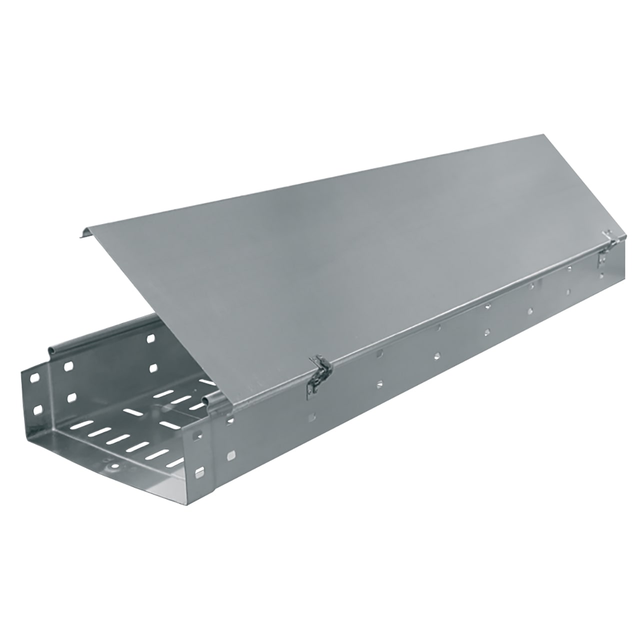 SATI - S5 Elemento rettilineo forato con coperchio incernierato  IP20  80x80 mt 3   ZS