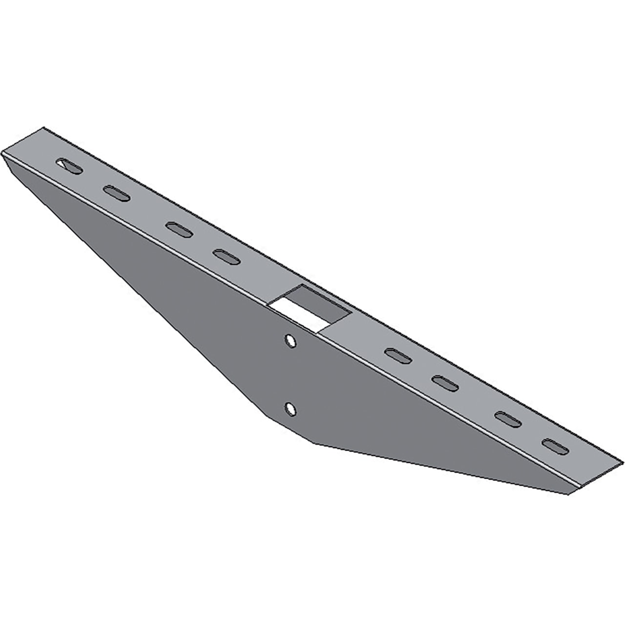 SATI - Mensola con doppio braccio  base 100+100  spessore 20/10  IX