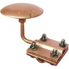 SATI - Fungo di captazione in lega di rame per tetti e piani calpestabili e carrabili diametro 70 mm