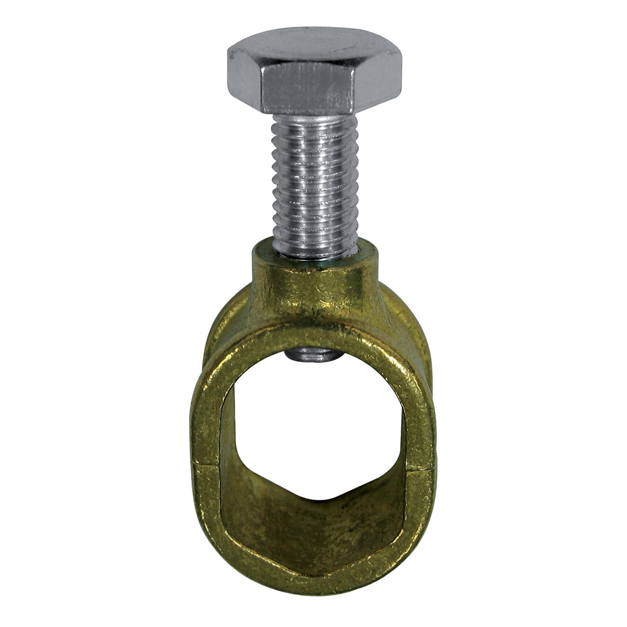 SATI - Morsetto in zamak pressofuso ramato  bullone M10x20  per diametri 18-20 mm