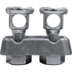 SATI - Morsetto terminale doppio a contatto in zamak per conduttori diametro 8-10 mm 3110252