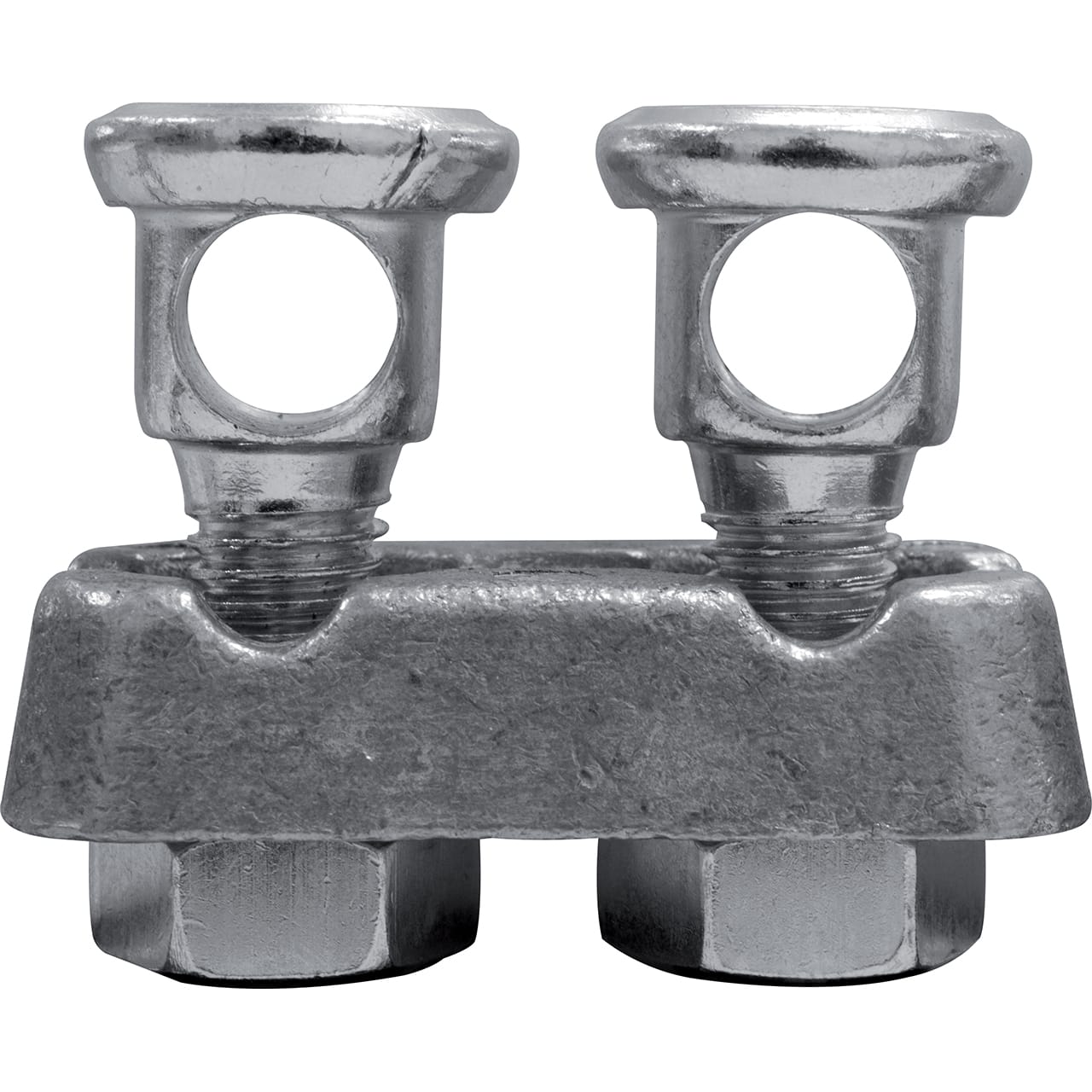 SATI - Morsetto terminale doppio a contatto in zamak per conduttori diametro 8-10 mm