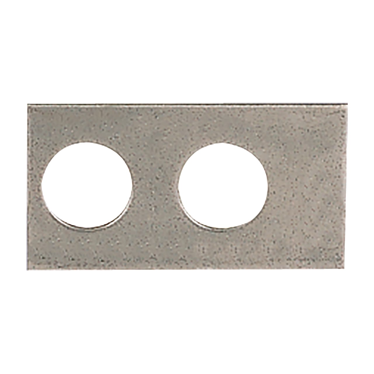 SATI - Piastrina in acciaio INOX per collegamenti anti corrosione  dimensioni 52x28x2 mm