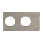 SATI - Piastrina in acciaio INOX per collegamenti anti corrosione dimensioni 52x28x2 mm