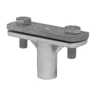 SATI - Supporto per piatto in zamak zincata per piatti 20-30 mm piedino filettato M8 altezza 30 mm