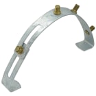 SATI - Supporto per coppo romano in acciaio zincato a caldo dim. 245 mm 4 perni in ottone filettato M8