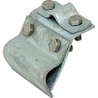 SATI - Supporto a morsetto per gronde in acciaio zincato a caldo per tondi diametro 8-10 mm