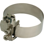 SATI - Fascetta in ottone nichelato lunghezza 400 mm per tubi diametro 3/8 - 4 pollici
