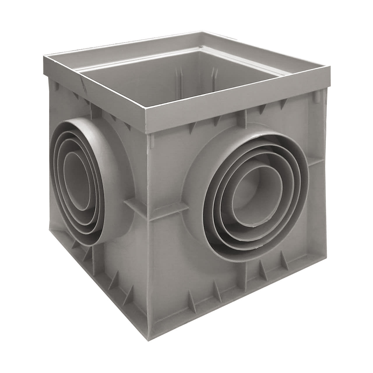 SATI - Pozzetto di ispezione in polipropilene dimensioni 400x400 mm altezza 400 mm 3111903