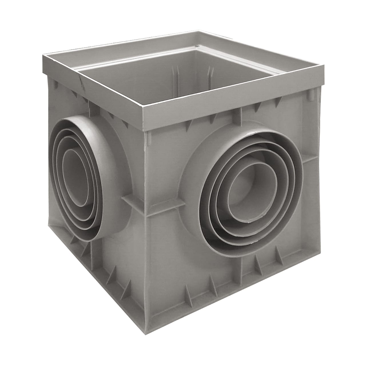 SATI - Pozzetto di ispezione in polipropilene dimensioni 400x400 mm altezza 400 mm