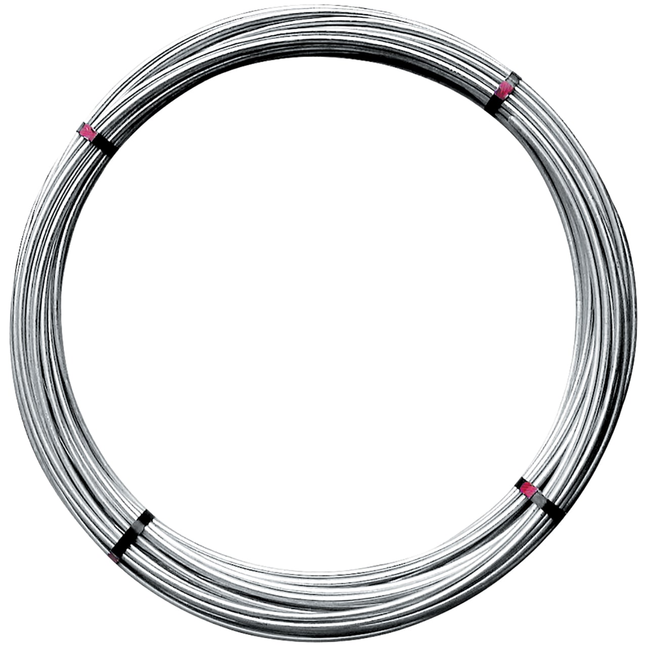 SATI - Conduttore tondo in acciaio zincato a caldo diametro 10 mm sezione 78 mmq rotolo lunghezza 75 mt