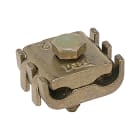 SATI - Morsetto a pettine in ottone pressofuso con 2 bulloni conduttore sezione 64-95 mmq