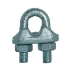 SATI - Morsetto serrafune in acciaio zincato diametro 8 mm