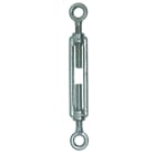 SATI - Tenditore in acciaio zincato filetto M6 diametro occhiolo 10 mm carico di esercizio 225 Kg