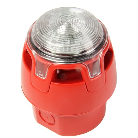 NOTIFIER - SIRENA/LAMP CONV. ROSSO LED BIANCO