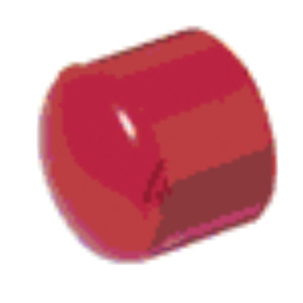 NOTIFIER - TAPPO DI FINE LINEA IN ABS ROSSO 21MM
