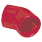 NOTIFIER - CURVA A 45 IN ABS DI COLORE ROSSO 21MM