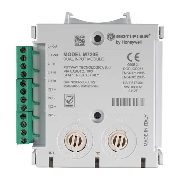 NOTIFIER - DUAL INPUT MODULE - NOTIFIER M720E