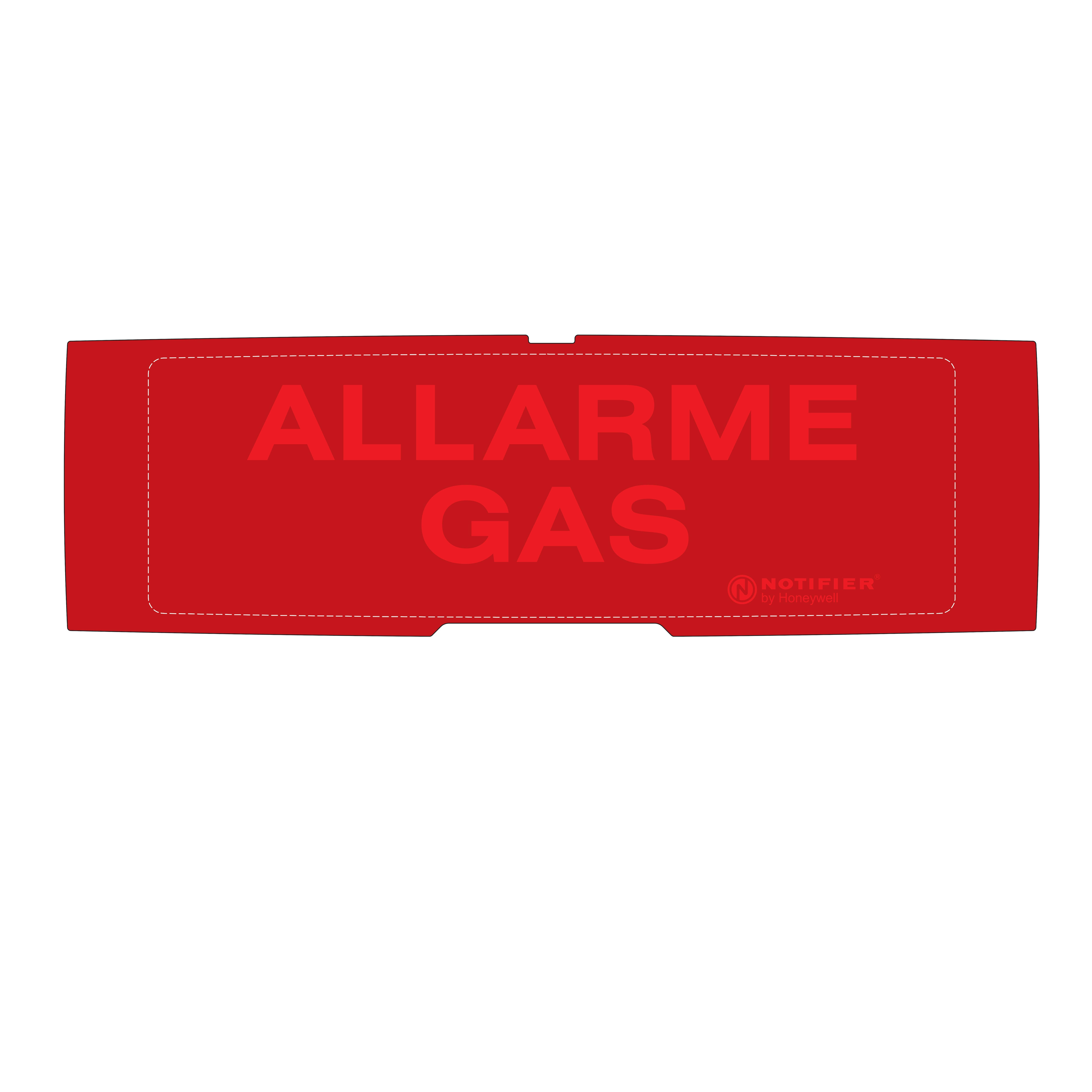 NOTIFIER - PELL.V.E. ALLARME GAS FONDO GRIGIO