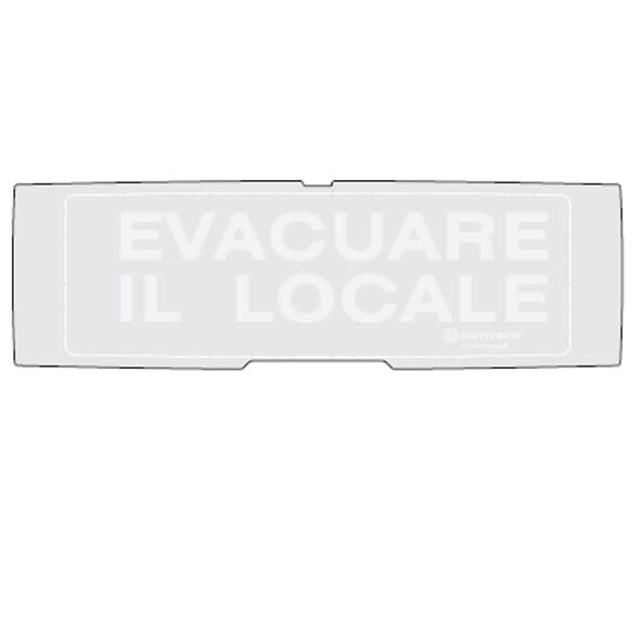 NOTIFIER - PELL.EVAQUARE IL LOCALE FONDO GRIGIO