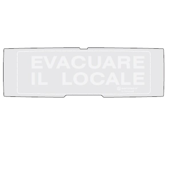 NOTIFIER - PELL.EVAQUARE IL LOCALE FONDO GRIGIO