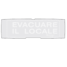 NOTIFIER - PELL.EVAQUARE IL LOCALE FONDO GRIGIO
