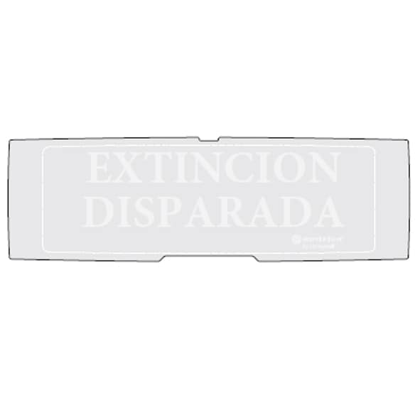 NOTIFIER - PELL. EXTINCION DISPARADA FONDO GRIGIO