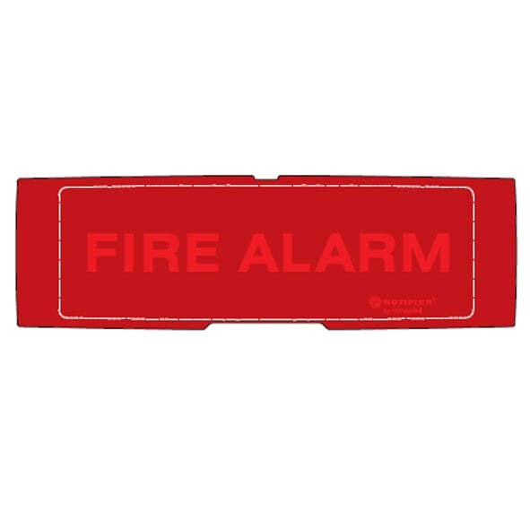 NOTIFIER - PELL.FIRE ALARM FONDO ROSSO
