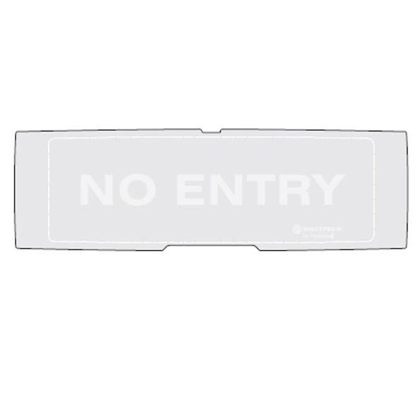 NOTIFIER - PELL.NO ENTRY FONDO GRIGIO