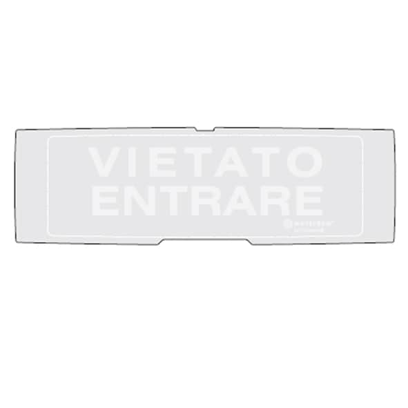 NOTIFIER - PELL.VIETATO ENTRARE FONDO GRIGIO P-PAN1-P-VEN-G