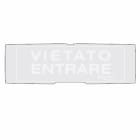 NOTIFIER - PELL.VIETATO ENTRARE FONDO GRIGIO