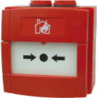 NOTIFIER - PUL. IND. ROTT. VETRO ISO. IP67 RED
