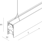 NOVALUX - LUCKY EVO B: MODULO CIECO L=1125 BIANCO 100261.01