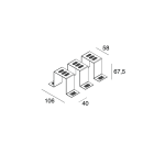 NOVALUX - LUCKY EVO: KIT INCASSO LED (3X)