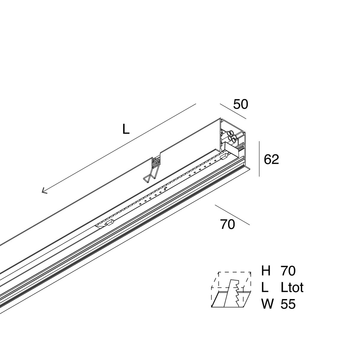 NOVALUX - LUCKY EVO C: LED ANG. 25W 3K BI. DALI