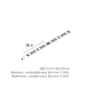 NOVALUX - STRIP LED: 11,5W/M-24V-5M-2.7K 4MM CRI90