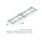 NOVALUX - STRIP LED: 25W/M-24V-5M-2.7K 2FILE CRI90