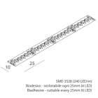 NOVALUX - STRIP LED: 8,8W/M-24V-5M-3K CRI90
