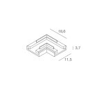 NOVALUX - strip led con angolo 2strip238/240led 10 pezzi connettore strip-strip angolo 90 gradi 10 pezzi 100968.99