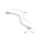 NOVALUX - Strip led con 2 connettori e cavo, 238/240 led, 10 pezzi. Connettore flessibile strip-strip, 10 pezzi, con 2 connettori e cavo di giunzione. 100970.99